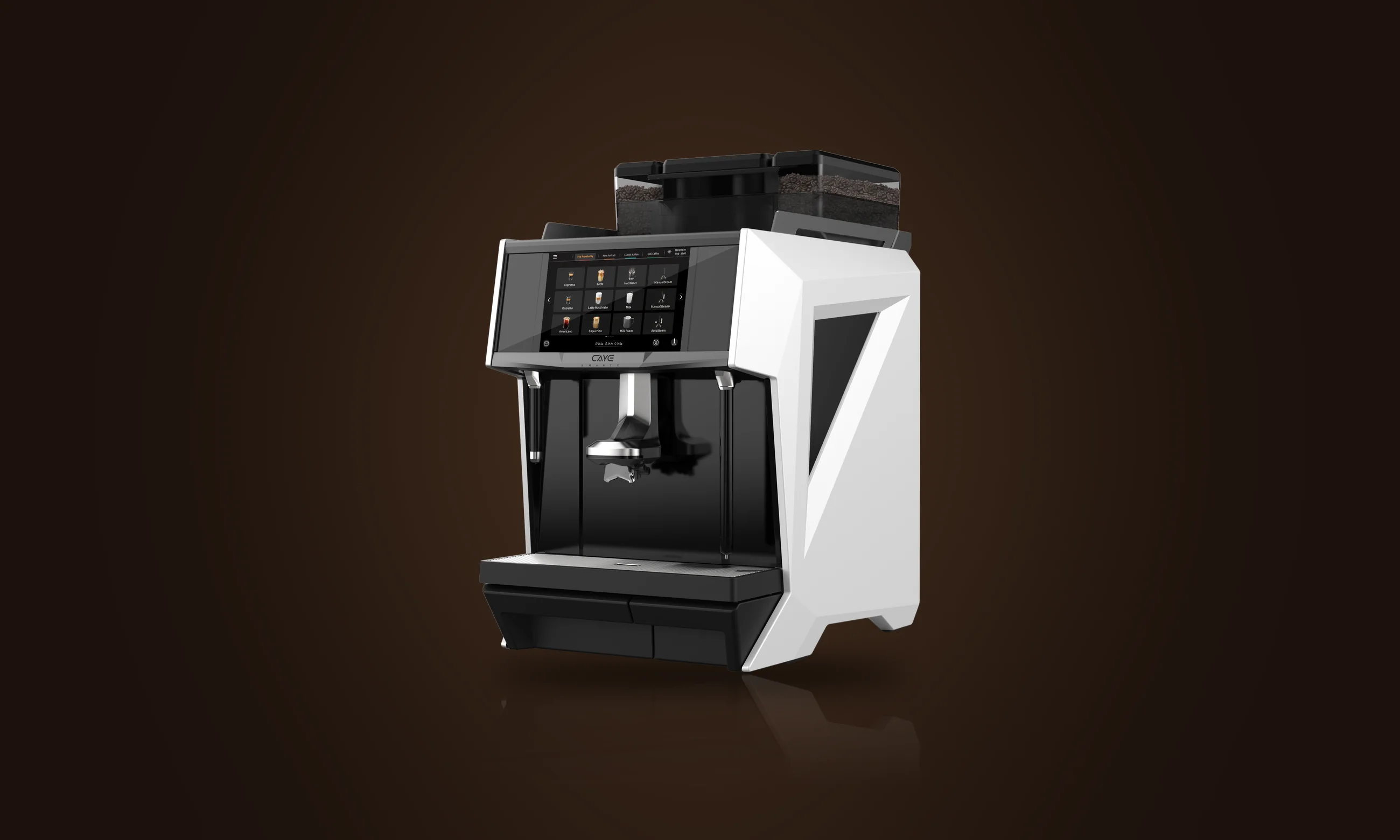CAYE Smart X in Weiß — der Kaffeevollautomat