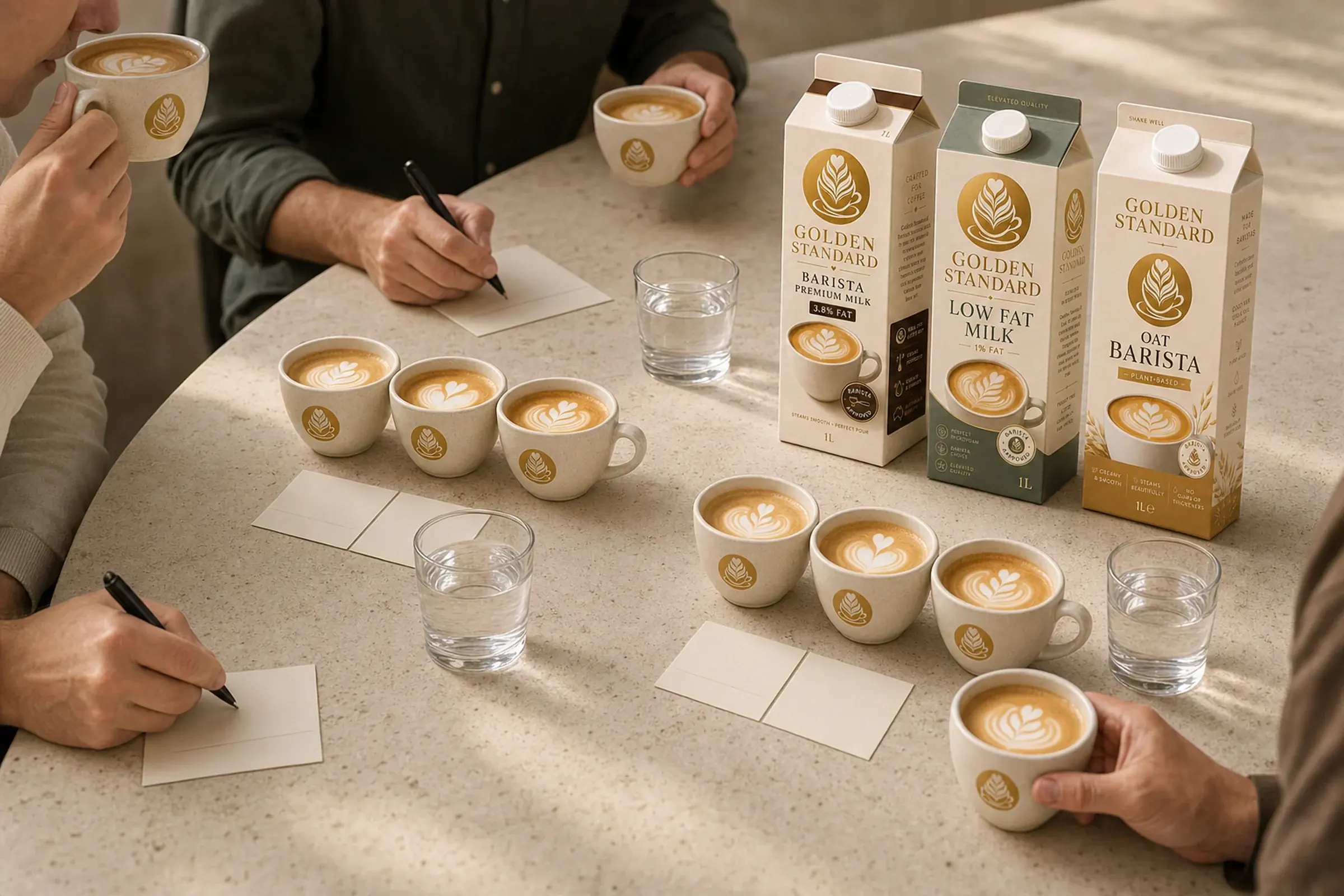 Degustacija tri Golden Standard mlijeka uz espresso