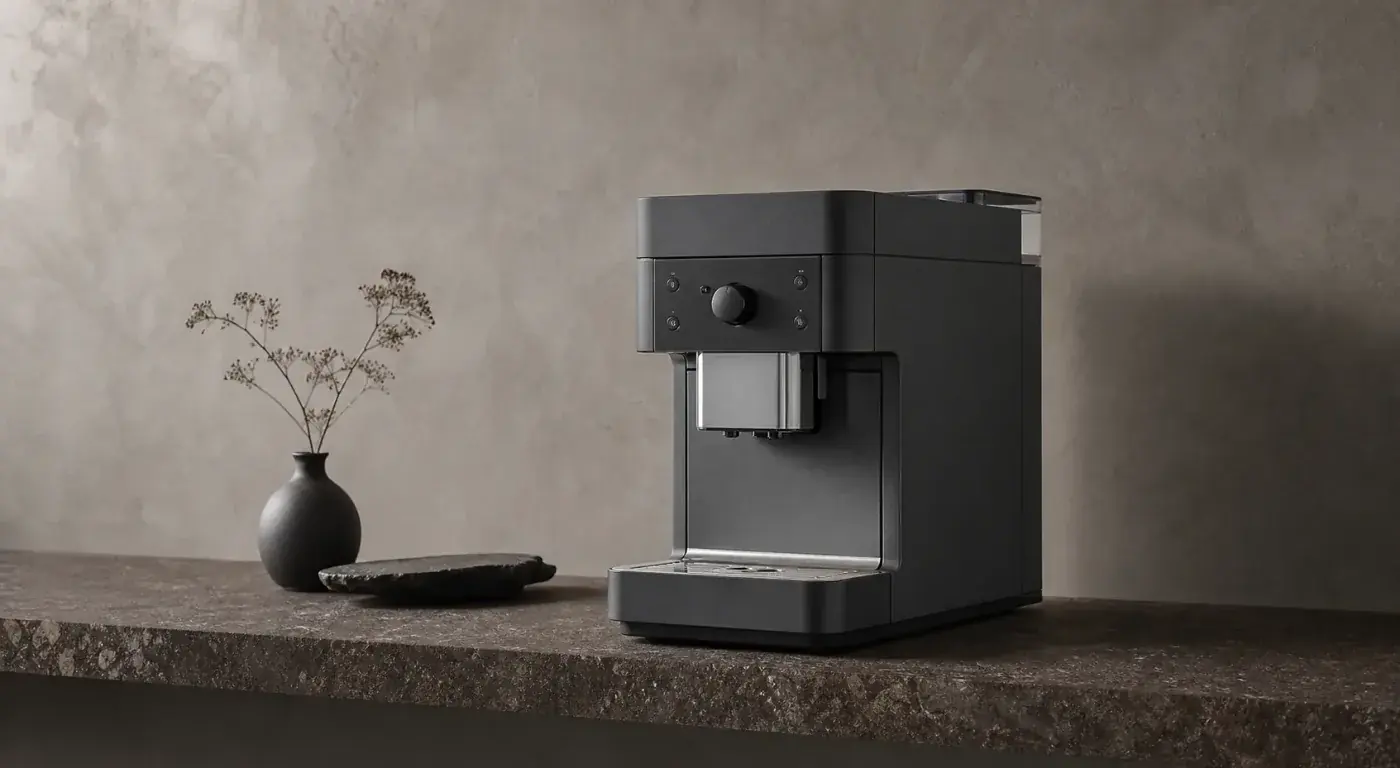 Profesionalni super-automatski espresso aparat na kamenom šanku