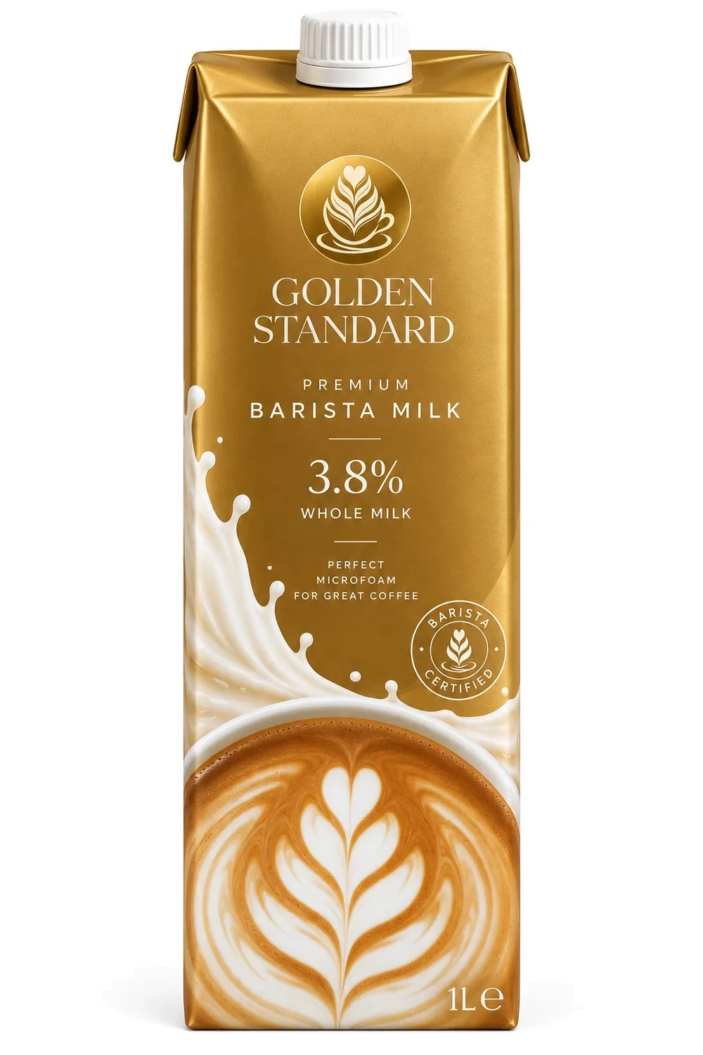 Golden Standard Barista Premium Milk 3.8 confezione da 1 l